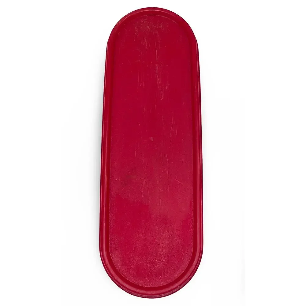 Tupperware 2402A Modular Mates Super Oval Replacement Seal Lid Red Made in USA